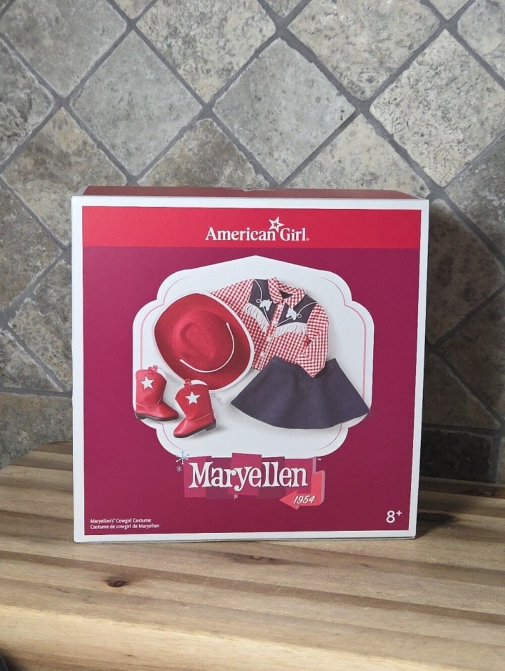 American Girl Maryellen Cowgirl Outfit - Red and Navy